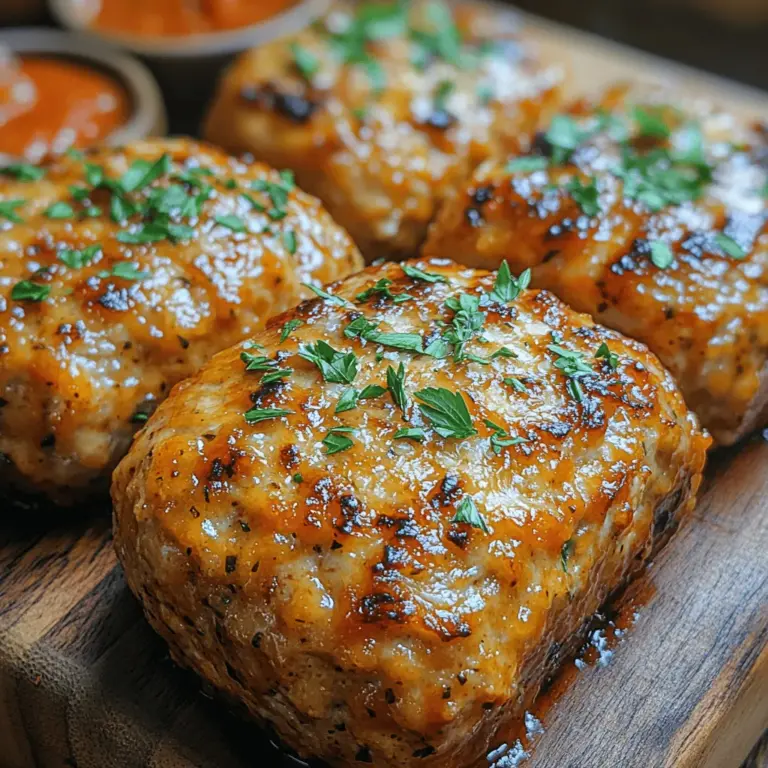 Meatloaf has long held a cherished place in the hearts of home cooks and comfort food lovers alike. This dish, often associated with family dinners and nostalgic memories, brings warmth and satisfaction to the dining table. Traditionally made with ground beef, meatloaf is a versatile canvas that can be adapted in countless ways to suit personal tastes and dietary preferences. Today, we’re giving this classic dish a delicious makeover with our Garlic Parmesan Chicken Meatloaves.