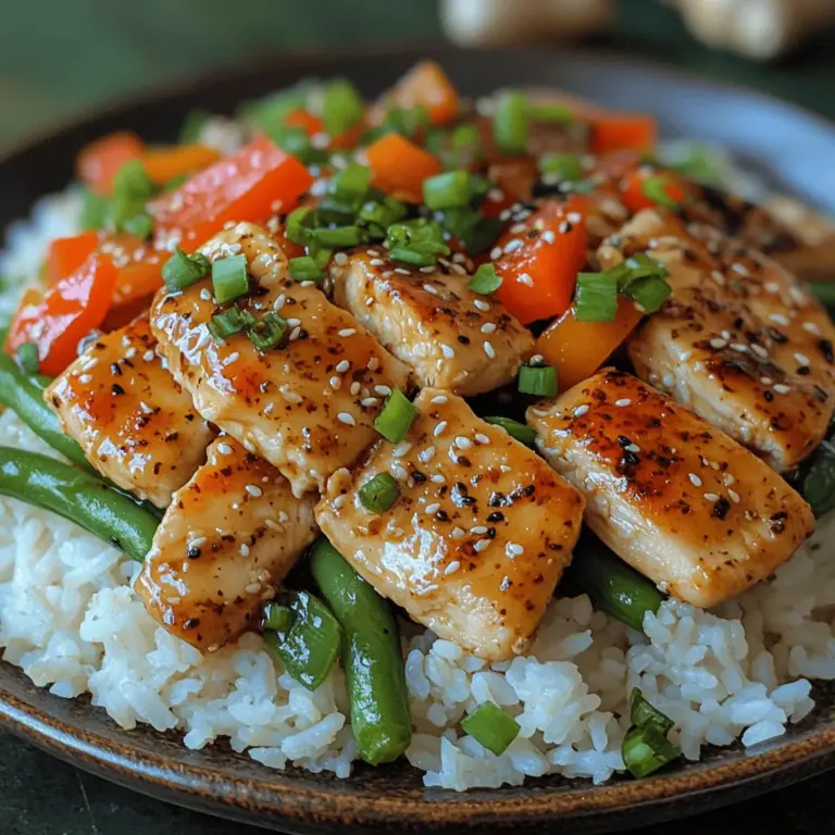 Are you looking for a quick, nutritious meal that bursts with flavor? Look no further than the Nutritious Chicken and Green Bean Stir-Fry! This dish is a delightful fusion of tender chicken and crisp green beans, tossed together in a savory sauce. Not only is it a feast for the senses, but it's also packed with essential nutrients, making it a fantastic option for busy weeknights or meal prep.