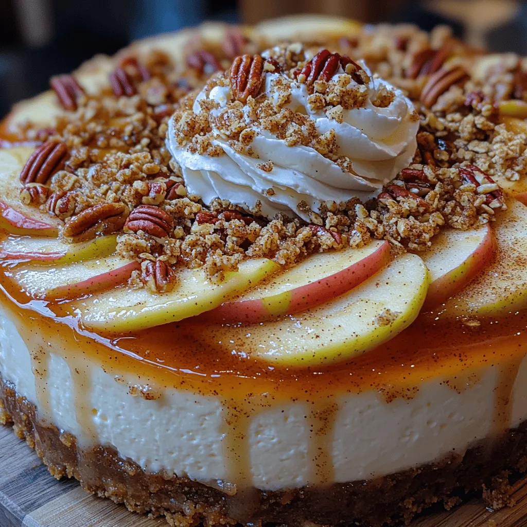 At the heart of the Autumn Delight Apple Crisp Cheesecake lies its decadent cheesecake filling. This layer is crucial for creating the dessert's signature smooth and creamy texture. To achieve this, cream cheese is the star ingredient, providing the rich base that defines any classic cheesecake. Cream cheese adds a luxurious mouthfeel and a slight tanginess that balances perfectly with the sweetness of the other elements.