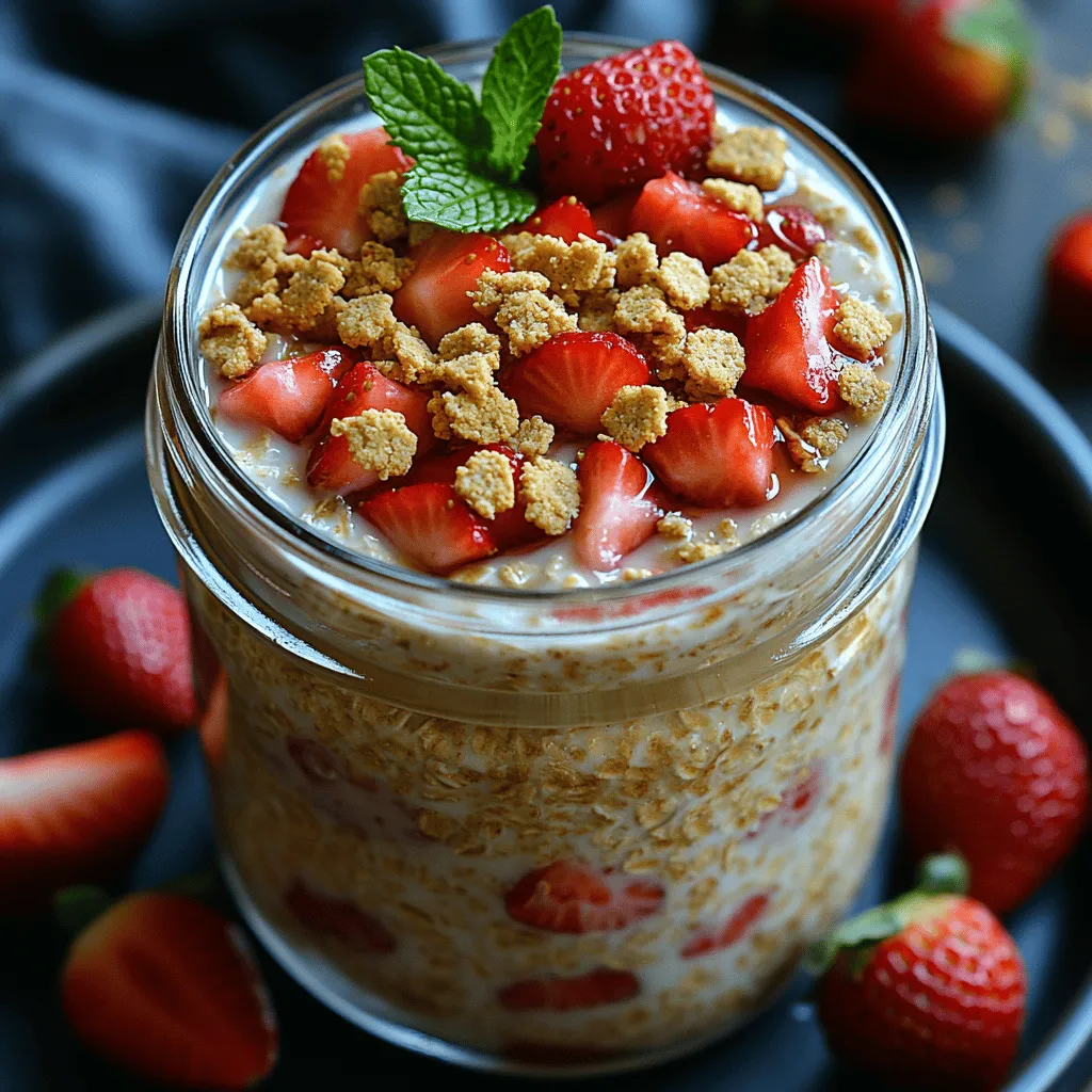 Are you tired of the same old breakfast routine? If so, it’s time to elevate your morning meals with a delightful twist: Strawberry Dream Cheesecake Overnight Oats. This recipe is a perfect fusion of creamy cheesecake flavors and the wholesome goodness of oats, creating a breakfast option that is not only delicious but also nutritious. Imagine waking up to a hearty bowl filled with fresh strawberries, creamy Greek yogurt, and a hint of vanilla—sounds tempting, right? These overnight oats are designed to satisfy your cravings while providing the energy you need to tackle your day.