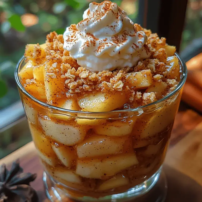 When it comes to desserts, there’s something undeniably charming about serving them in glasses. Not only do they add an element of elegance to the dining experience, but they also allow for beautiful layering that showcases vibrant colors and textures. One dessert that shines in this presentation is the classic apple crumble. Its warm, comforting flavors make it a perennial favorite among dessert lovers.