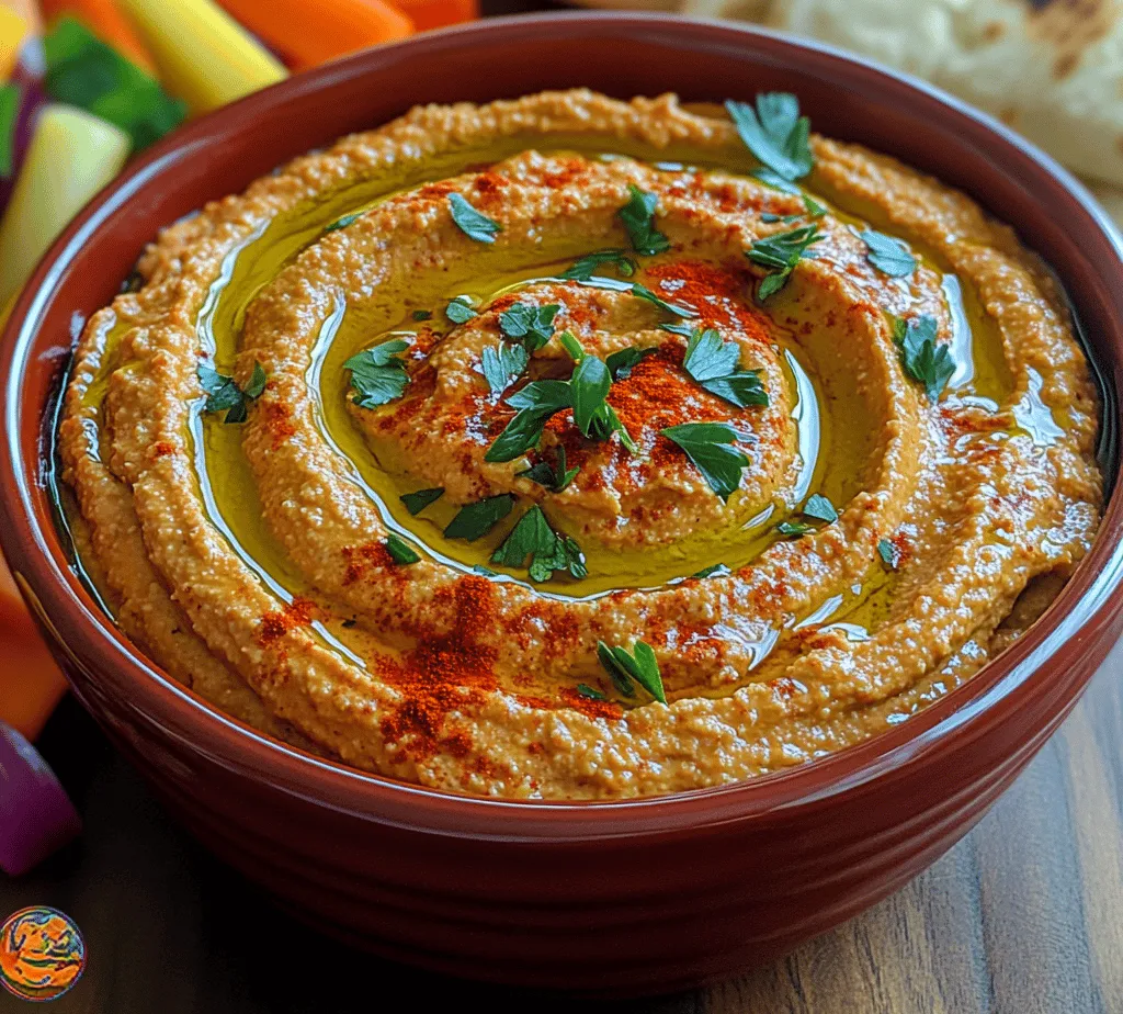 Hummus, a creamy dip made primarily from chickpeas, has gained immense popularity across the globe. This Middle Eastern delicacy is not just a staple in many households; it has also become a beloved appetizer, spread, and snack in various cuisines. Its rich, nutty flavor paired with a silky texture makes it a versatile addition to your culinary repertoire. Among the myriad of variations available, creamy roasted red pepper hummus stands out as a vibrant and flavorful option that showcases the sweetness of roasted red peppers.
