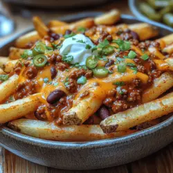 Comfort food has a unique way of bringing people together, evoking feelings of nostalgia and warmth. From family gatherings to cozy nights spent on the couch, the right dish can enhance any occasion and make it unforgettable. Among the myriad of comfort food options, Cheesy Chili Bliss Fries stand out as a quintessential choice, combining the crispy satisfaction of golden fries with the hearty indulgence of rich chili and gooey melted cheese. This dish is perfect for game days, casual get-togethers, or a simple family dinner, offering a delightful blend of textures and flavors that are sure to please any crowd.
