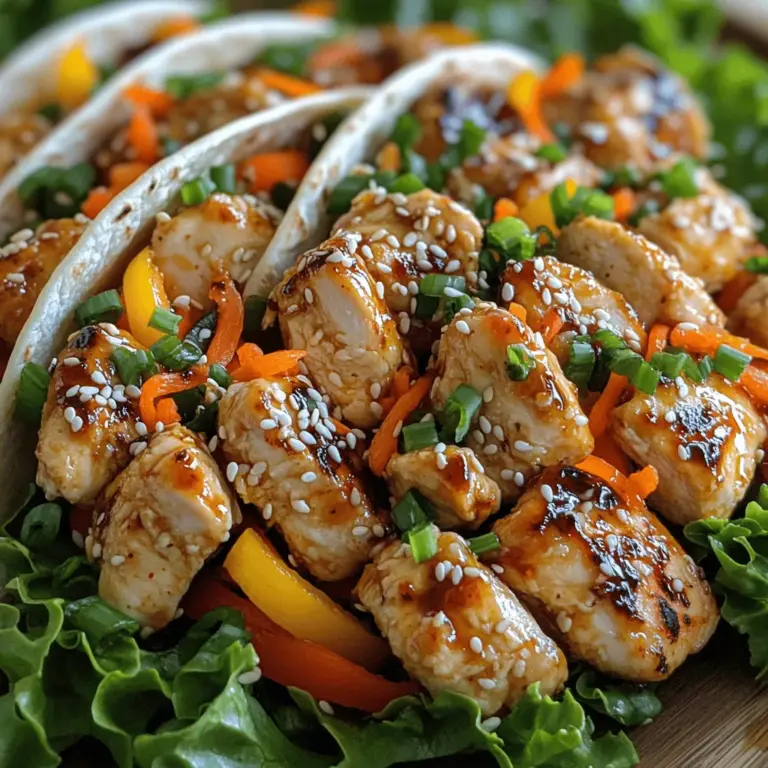 In the fast-paced world we live in, quick and flavorful meals are a necessity. Enter Firecracker Chicken Wraps—a delightful dish that checks all the boxes for a satisfying meal. Whether you’re preparing a quick lunch for work, a light dinner at home, or a fun gathering with friends, these wraps are sure to impress. Their vibrant colors, bold flavors, and ease of preparation make them a go-to choice for anyone looking to enjoy a delicious meal without spending hours in the kitchen.