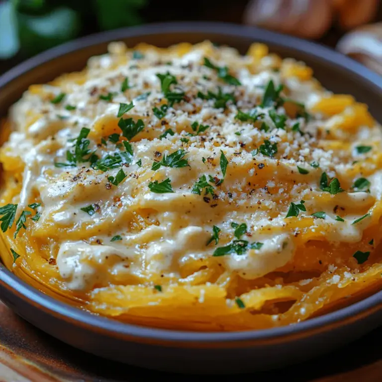 In a world where health-conscious eating is becoming the norm, finding delicious recipes that satisfy cravings without the guilt can be a challenge. Enter the Creamy Skinny Alfredo Spaghetti Squash — a dish that perfectly marries comfort food with nutritious ingredients. This recipe not only caters to pasta lovers but also appeals to those seeking lighter alternatives. With spaghetti squash as the star of the dish, you can indulge in a creamy Alfredo sauce while keeping your carb intake in check.