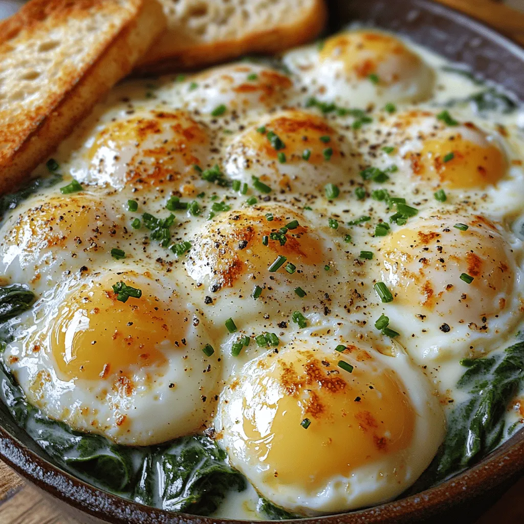 Imagine starting your day with a delightful dish that not only fills your stomach but also nourishes your body. The Creamy Spinach and Eggs Delight is a tantalizing breakfast option that combines the rich flavors of sautéed spinach and perfectly cooked eggs, all enveloped in a velvety cream sauce. This dish is not only satisfying but also a feast for the eyes, making it an ideal choice for breakfast or brunch gatherings.