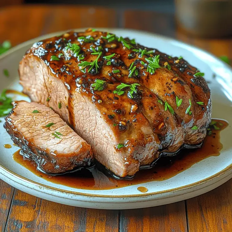 When it comes to dinner planning, few dishes strike the perfect balance between elegance and ease quite like Balsamic-Glazed Pork Tenderloin. This recipe boasts a delightful medley of flavors, marrying the rich tang of balsamic vinegar with the natural sweetness of honey, all while elevating the savory notes of fresh herbs and spices. Ideal for a cozy weeknight meal or an impressive centerpiece at your next gathering, this dish is versatile enough to suit various occasions, from casual family dinners to festive celebrations.
