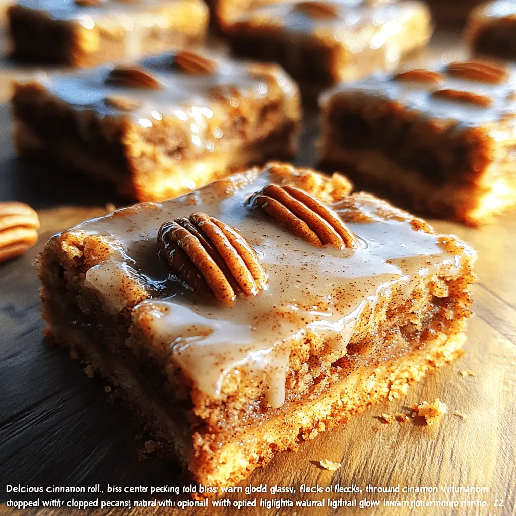 Cinnamon Roll Bliss Bars: Indulge in Comforting Baked Goodness