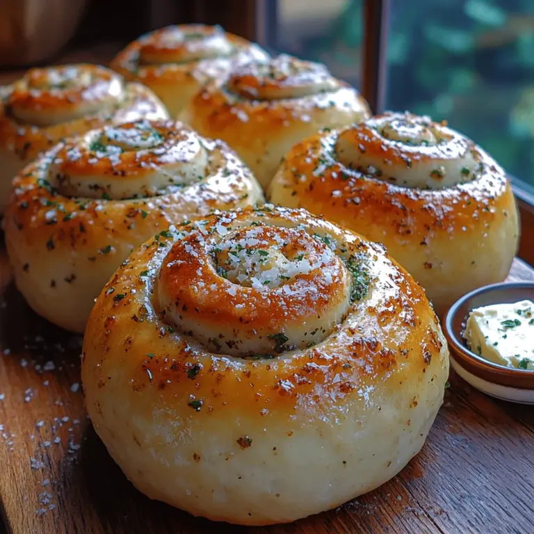 If you’re looking to elevate your baking game with a recipe that combines heartwarming comfort and gourmet flavors, look no further than garlic herb swirl rolls. These delightful rolls are not just a side dish; they are a celebration of homemade goodness that can transform any meal into a memorable occasion. Picture soft, fluffy rolls with a mesmerizing swirl of aromatic garlic and fresh herbs, each bite delivering a savory punch that can complement a variety of dishes. Whether served alongside a hearty soup, as part of a festive dinner, or simply enjoyed warm with a pat of butter, these rolls are sure to impress.