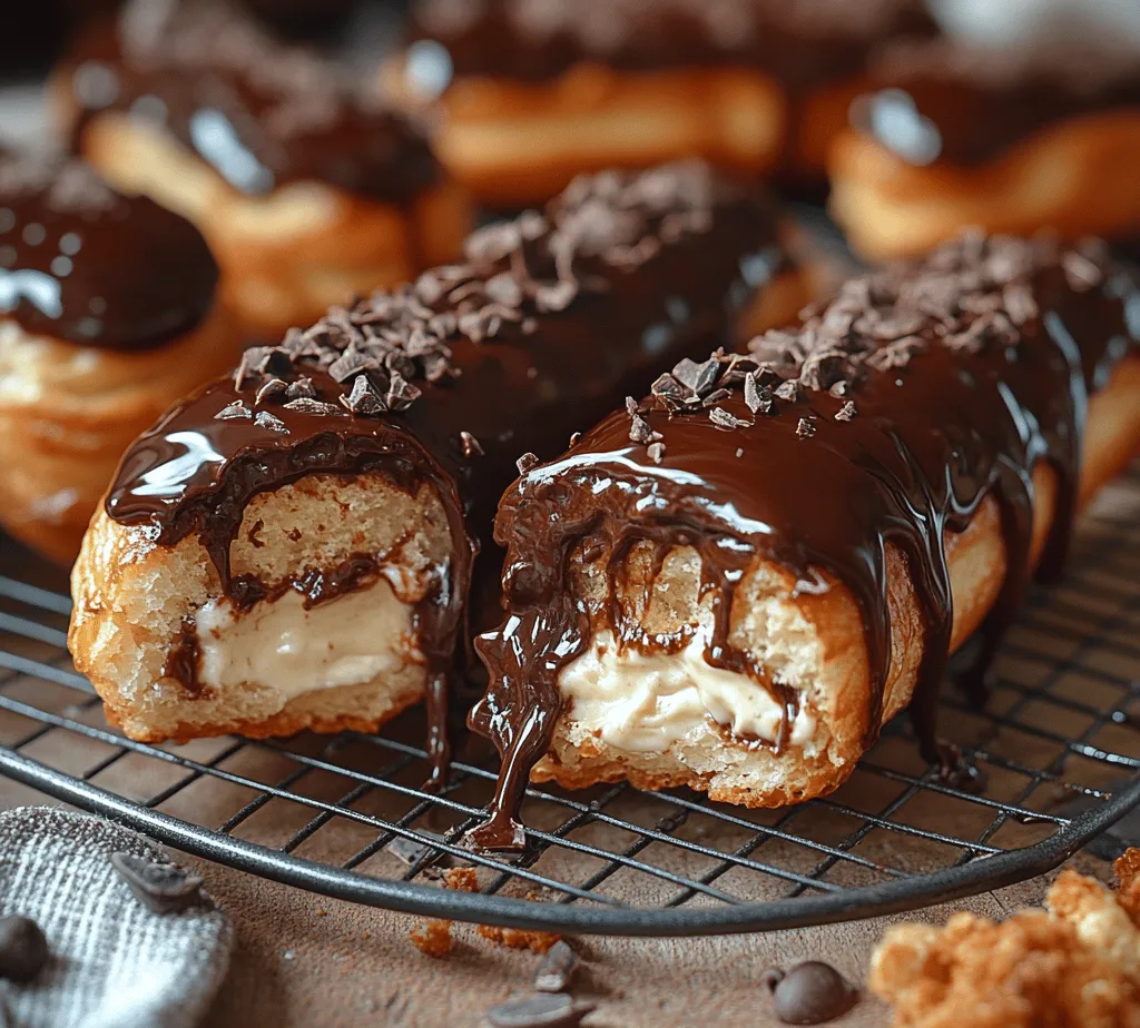 Chocolate éclairs are a timeless classic of French pastry, celebrated for their delicate texture and rich flavors. These elongated pastries, filled with a luscious cream and topped with a glossy chocolate glaze, have enchanted dessert lovers for generations. The appeal of homemade éclairs extends beyond their impressive appearance; the satisfaction derived from mastering this sophisticated delicacy is unparalleled. While they might seem intimidating at first, with a bit of patience and practice, anyone can create these heavenly treats in their own kitchen.