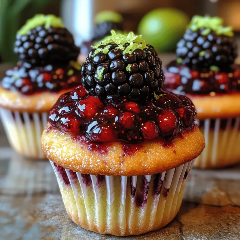 If you're a dessert enthusiast, you know that nothing quite compares to the delightful combination of velvety cheesecake and the moist, fluffy texture of a cupcake. Enter the Blackberry Lime Cheesecake Cupcakes—a dessert that embodies this perfect union while celebrating the vibrant flavors of seasonal fruits. These cupcakes offer a deliciously refreshing twist, making them ideal for summer gatherings, picnics, or any occasion that calls for a sweet treat.