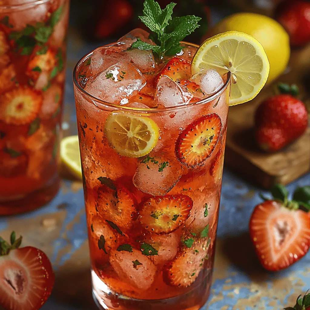 As the temperature rises and the sun shines brighter, nothing beats the heat like a refreshing drink that tantalizes the taste buds. Enter the "Chilly Strawberry Zest Delight," a vibrant concoction that beautifully marries the sweetness of fresh strawberries with the zesty tang of lemons. This delightful beverage is the epitome of summer in a glass, offering a burst of refreshing flavors that can brighten any hot day. Perfect for summer gatherings, picnics, or simply as a relaxing afternoon treat, this drink is not only easy to prepare but also a surefire way to impress your guests.