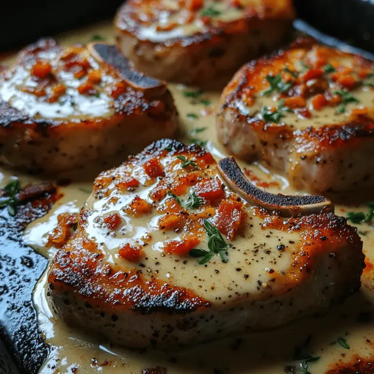 In the world of comfort food, few dishes can rival the sheer indulgence of creamy bacon pork chops. This dish not only tantalizes the taste buds with its rich and savory flavors but also brings a sense of warmth and satisfaction that is perfect for family dinners or special occasions. Imagine succulent bone-in pork chops enveloped in a luscious cream sauce, accentuated by the savory crunch of crispy bacon. Each bite is a delightful experience, combining textures and flavors that leave a lasting impression.