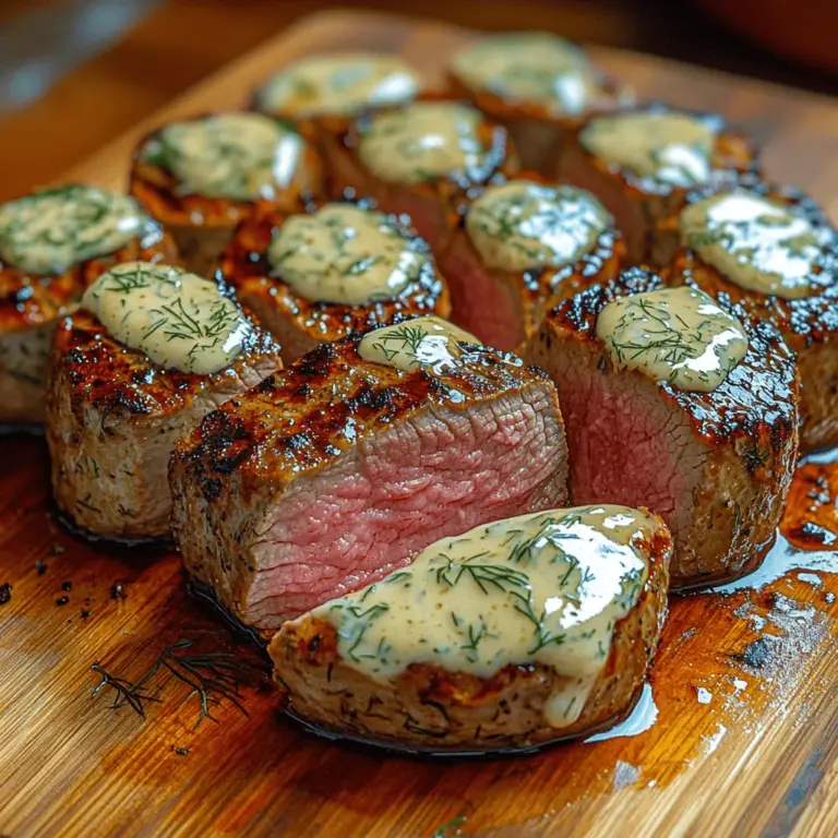 Imagine a succulent beef tenderloin, perfectly grilled to juicy perfection, accompanied by a velvety creamy dill sauce that elevates each bite. This dish is not just a meal; it's an experience, ideal for special occasions or even a cozy weeknight dinner. The allure of grilled beef tenderloin lies in its rich flavors and tender texture, making it a favorite among meat lovers. When paired with a dill sauce that brings a fresh, herbaceous note, you have a dish that is bound to impress family and friends alike.