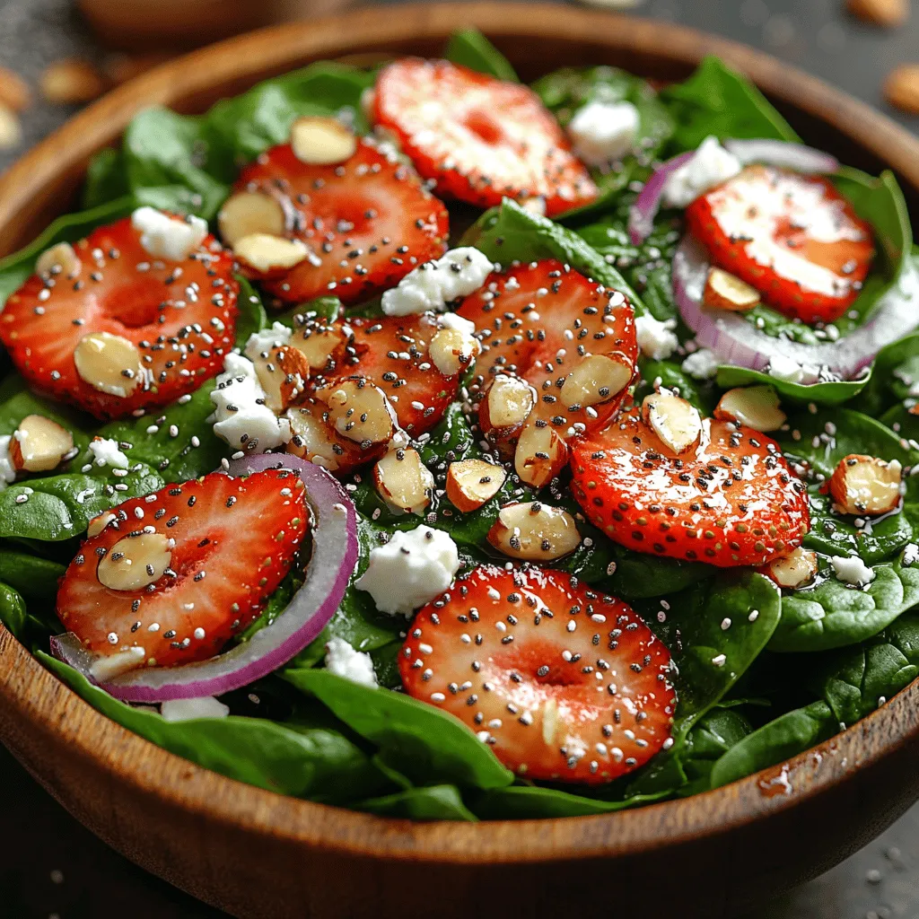 In the realm of healthy eating, salads have carved a niche for themselves as not just a side dish, but a vibrant meal option that can be as satisfying as it is nutritious. With a plethora of ingredients available, salads offer a canvas for creativity while promoting wellness through fresh, wholesome components. Among the many salad variations, the Strawberry Spinach Salad stands out as a refreshing choice that marries the sweetness of strawberries with the earthiness of spinach, creating a delightful balance of flavors and textures.