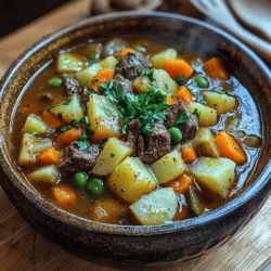 When the temperature drops and the days grow shorter, there's nothing quite like a steaming bowl of homemade soup to warm your heart and soul. The nostalgic aroma of simmering ingredients wafting through your kitchen can evoke cherished memories of family gatherings and cozy evenings spent around the dinner table. Soup is more than just a meal; it's a comforting ritual that brings people together. This is especially true for the Hearty Homestyle Vegetable Beef Soup, a wholesome recipe that embodies the essence of home-cooked goodness.