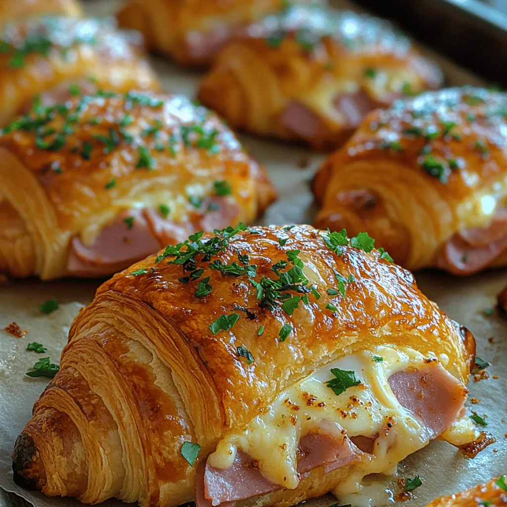 Imagine biting into a flaky, buttery croissant, only to discover a savory filling of ham and melted cheese waiting inside. Buttery baked ham and cheese croissants represent a delightful twist on traditional pastries, merging the allure of French baking with the satisfying flavors of a classic ham and cheese sandwich. Whether you’re seeking a quick breakfast, a hearty snack, or an impressive addition to a brunch spread, these croissants deliver on all fronts. They are not only delicious but also incredibly versatile, allowing you to customize the ingredients to suit your taste preferences.