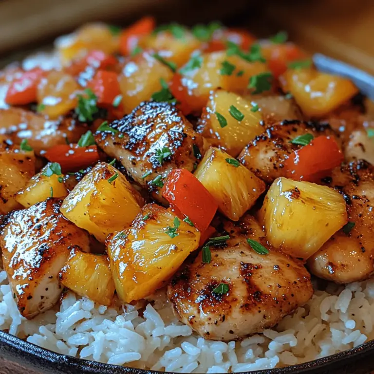 Hähnchen mit Ananas, or Chicken with Pineapple, is a culinary delight that beautifully marries the savory richness of tender chicken with the refreshing sweetness of pineapple. This dish is not just a feast for the palate; it’s a celebration of flavors that evoke tropical vibes and bring a burst of sunshine to your dining table. Originating from various culinary traditions that emphasize the harmony of sweet and savory, Hähnchen mit Ananas has gained popularity in modern home cooking. It's particularly beloved among families and culinary enthusiasts alike due to its simplicity, versatility, and the delightful contrast of flavors.