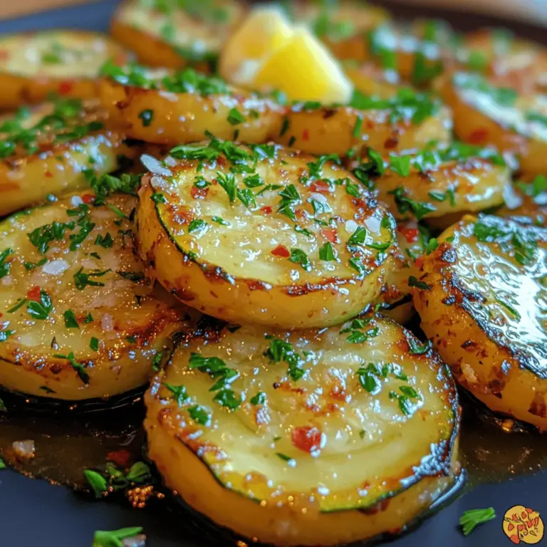 If you're looking for a vibrant and flavorful way to enjoy zucchini, look no further than our Sizzling Garlic Lemon Zucchini Delight. This dish showcases the natural sweetness and tender texture of zucchini, making it an excellent choice for anyone seeking a healthy and delicious meal option. Not only is this recipe incredibly easy to prepare, but it also packs a punch of flavor that will leave your taste buds dancing.