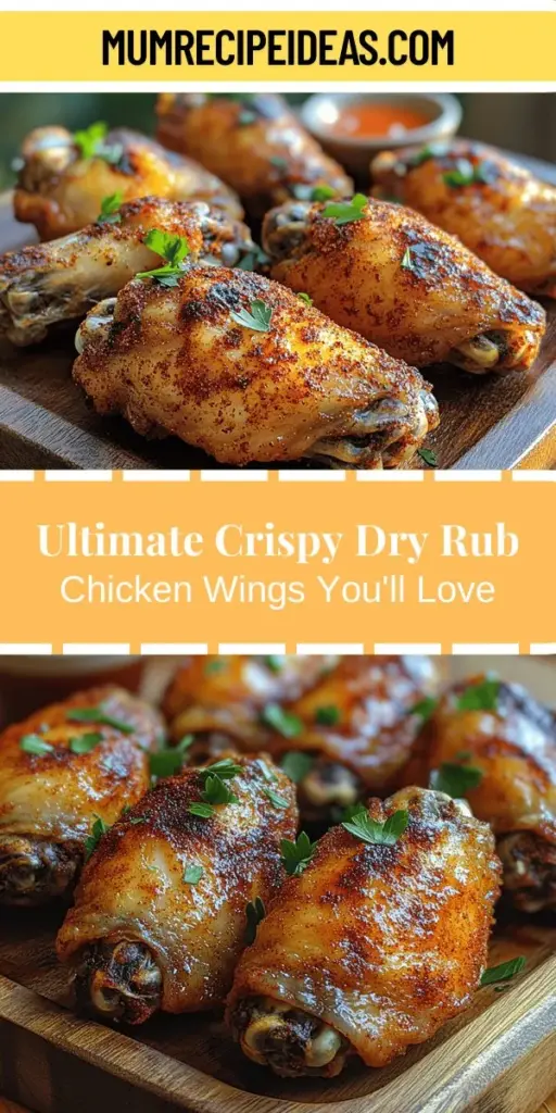 Dive into the delicious world of chicken wings with this ultimate recipe for Finger-Lickin' Crispy Dry Rub Chicken Wings. Perfect for game days, casual gatherings, or satisfying cravings, these wings are coated in a mouthwatering dry rub that packs a flavor punch. Baked for a healthier twist, these wings achieve that coveted crunchy texture without frying. Follow this simple guide to impress your friends and family with crispy, flavorful wings that will keep everyone coming back for more!