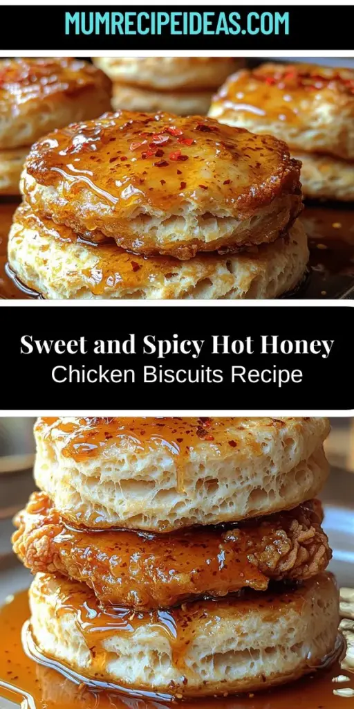 Discover the ultimate comfort food experience with Sweet & Spicy Hot Honey Chicken Biscuits. This recipe pairs crunchy, golden biscuits with juicy, marinated chicken, all topped with a mouthwatering hot honey sauce that balances sweetness and spice perfectly. Ideal for family gatherings or cozy brunches, these biscuits are easy to make and sure to impress. Elevate your dining moments with this delicious, homemade dish that warms both the heart and the palate.