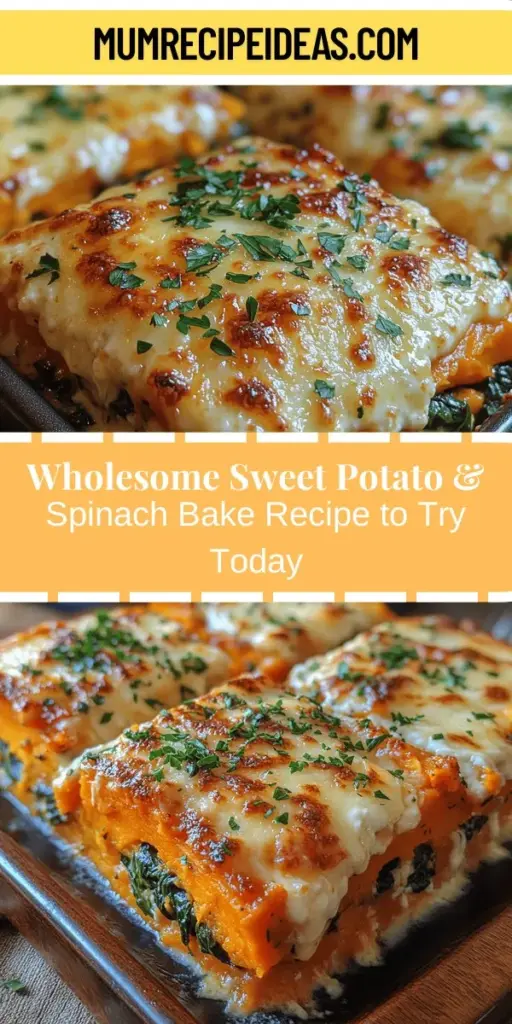 Discover the deliciousness of Sweet Potato & Spinach Bake, a comforting and nutritious dish perfect for any meal. This recipe blends the natural sweetness of sweet potatoes with the earthy flavor of spinach, providing an ideal option for vegetarian and gluten-free diets. Packed with essential vitamins and minerals, this easy-to-make bake is perfect for busy weeknights or as an impressive side dish. Elevate your cooking with this vibrant and satisfying recipe. Enjoy wholesome goodness in every bite!