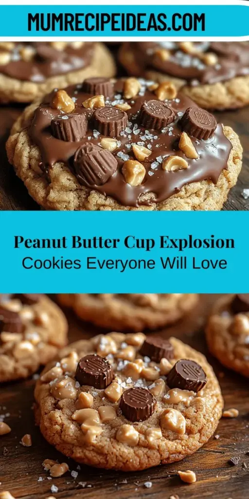 Dive into the delicious world of Peanut Butter Cup Explosion Cookies! This recipe combines the comforting flavors of creamy peanut butter and rich chocolate, creating a delightful treat perfect for any occasion. With each bite, enjoy the explosion of flavors from the mini Reese's Peanut Butter Cups nestled within. Perfect for family gatherings or a sweet indulgence for yourself, these cookies promise a joyful baking experience. Discover essential tips and tricks to achieve cookie perfection!
