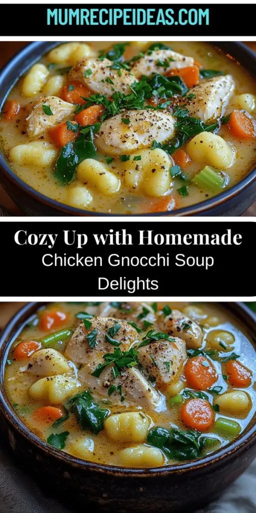 Warm up with a cozy bowl of Chicken Gnocchi Soup inspired by Olive Garden! This creamy, comforting dish features tender gnocchi, succulent chicken, and fresh vegetables, all simmered together for a rich flavor experience. Our article guides you through each step of creating this beloved soup, from essential ingredients to serving suggestions. Perfect for chilly days or family gatherings, making it at home allows you to customize flavors and enjoy wholesome comfort.