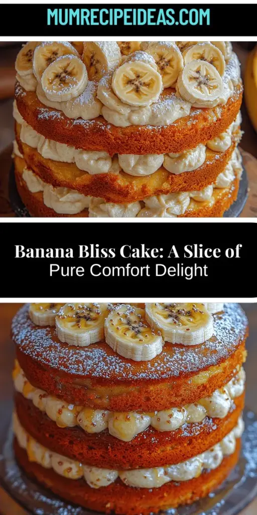 Indulge in the comforting flavors of the Banana Bliss Cake, the ultimate dessert for any occasion. This moist and fluffy cake, featuring ripe bananas and a luscious cream cheese frosting, brings a touch of nostalgia to your dining table. Perfect for family gatherings or just a sweet treat after dinner, this recipe is simple enough for novice bakers yet impressive enough to wow your guests. Experience the joy of home baking with this delightful cake that promises to satisfy your sweet cravings.