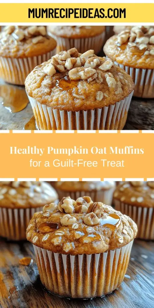 Wow your taste buds this autumn with Wholesome Pumpkin Oat Muffins! These delicious treats combine rolled oats, whole wheat flour, and pumpkin puree to create a fluffy, nutritious snack perfect for breakfast or on-the-go moments. Packed with fiber and essential nutrients, these muffins are not just a seasonal delight but a daily power-up. Enjoy them warm, with nut butter or yogurt, and explore fun variations like nuts or dark chocolate chips for added flavor. Ideal for every health-conscious baker!