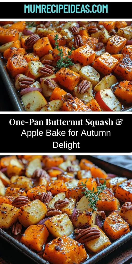 Experience the essence of fall with this One-Pan Butternut Squash & Apple Bake, a simple yet flavorful dish perfect for busy weeknights and seasonal gatherings. This delightful recipe combines the sweetness of apples with the earthy richness of butternut squash, enhanced by aromatic red onion and garlic. Enjoy minimal cleanup and maximum taste as you embrace the warmth of autumn in every bite. Perfect for sharing with family and friends, this dish is a wholesome celebration of seasonal ingredients.