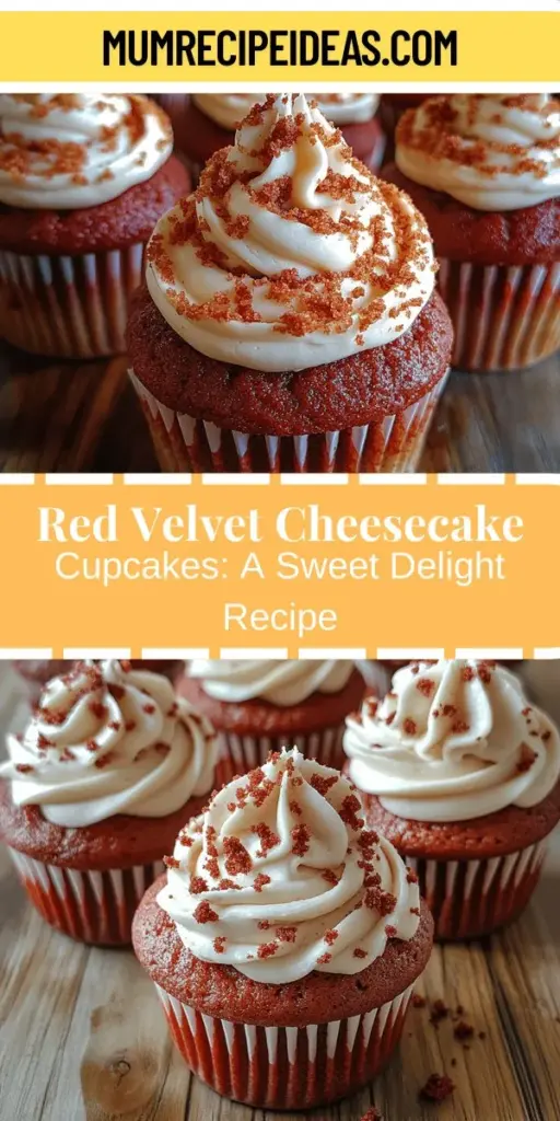 Discover the perfect blend of flavors with Red Velvet Cheesecake Cupcakes! This delightful dessert combines the moist richness of red velvet cake with a creamy cheesecake filling, making it an irresistible treat for any occasion. Whether celebrating a birthday, holiday, or simply indulging your sweet tooth, these cupcakes are sure to impress. Learn how to create these showstoppers with easy-to-follow instructions, and elevate your baking game. Treat yourself and impress your guests!