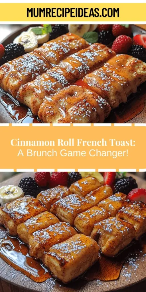 Discover the ultimate breakfast indulgence with Cinnamon Roll French Toast. This delicious fusion combines the gooey goodness of cinnamon rolls with the rich texture of French toast, creating a comforting dish perfect for lazy weekends. Enjoy the warm, sweet aroma wafting through your home as you cook. With a simple recipe that’s easy to follow, you’ll create a visually stunning and flavorful meal that’s sure to impress family and friends. Elevate your brunch game and savor every bite!