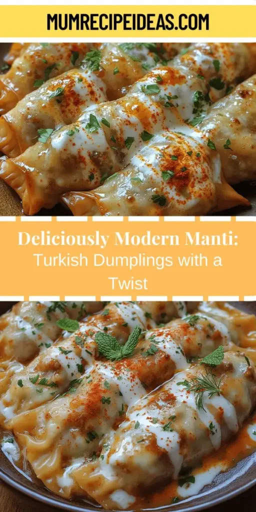 Delve into the world of Turkish cuisine with our vibrant Manti recipe, a delightful twist on traditional dumplings. Discover the step-by-step process of crafting these tiny, flavorful parcels filled with seasoned meat, and served with creamy yogurt and aromatic spices. This guide explores the rich history of Manti, its cultural significance, and tips for perfecting the dough and filling. Bring family and friends together in your kitchen and enjoy the comforting flavors of this cherished dish. Perfect for any gathering or a cozy night in!