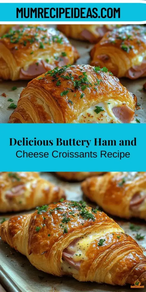 Experience the deliciousness of buttery baked ham and cheese croissants, a delightful fusion of French pastry and classic comfort food. These flaky, golden croissants are filled with savory ham and melted cheese, making them perfect for breakfast, snacks, or brunch gatherings. Customize your fillings with various hams and cheeses to match your taste. Enjoy them fresh out of the oven or at room temperature, paired with salads or soups for a satisfying meal. Dive into the world of croissants and elevate your cooking experience!