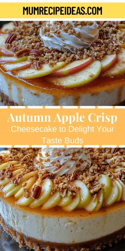 Get ready to embrace autumn with the delightful Autumn Delight Apple Crisp Cheesecake! This mouthwatering dessert combines the lusciousness of a creamy cheesecake with the warm, spiced flavors of apple crisp. Perfect for fall gatherings, each layer features rich cheesecake, tender spiced apples, and a crunchy oat topping that creates an irresistible treat. Explore the step-by-step guide to create this stunning dessert that will impress your guests and satisfy your sweet tooth this season.