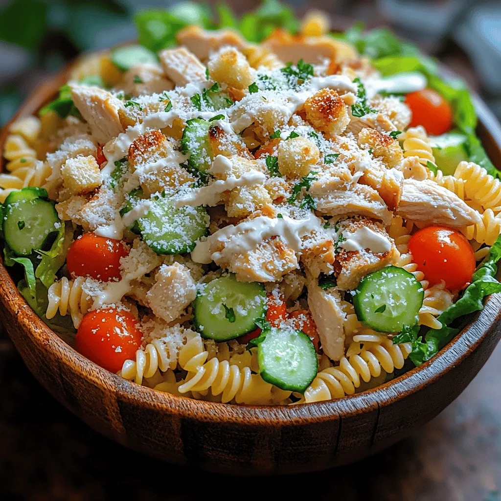 Caesar’s Delight Chicken Pasta Salad is a vibrant and refreshing dish that combines the classic flavors of a Caesar salad with the hearty satisfaction of pasta. This dish is not only a feast for the eyes but also a delightful blend of textures and flavors that can elevate any meal. Whether you’re looking for a light lunch, a side dish for dinner, or a crowd-pleasing option for a picnic, this pasta salad checks all the boxes.