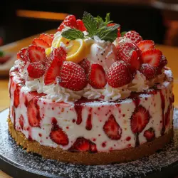 As the warm sun begins to shine and summer days stretch longer, nothing quite satisfies like a slice of homemade Strawberry Dream Ice Cream Cake. This delightful dessert is not only a visual treat but also a delicious way to celebrate the best of the season’s offerings. Combining the luscious flavors of strawberry and vanilla ice creams with the crunch of a graham cracker crust, this cake is perfect for summer gatherings, birthday parties, or any celebratory occasion.