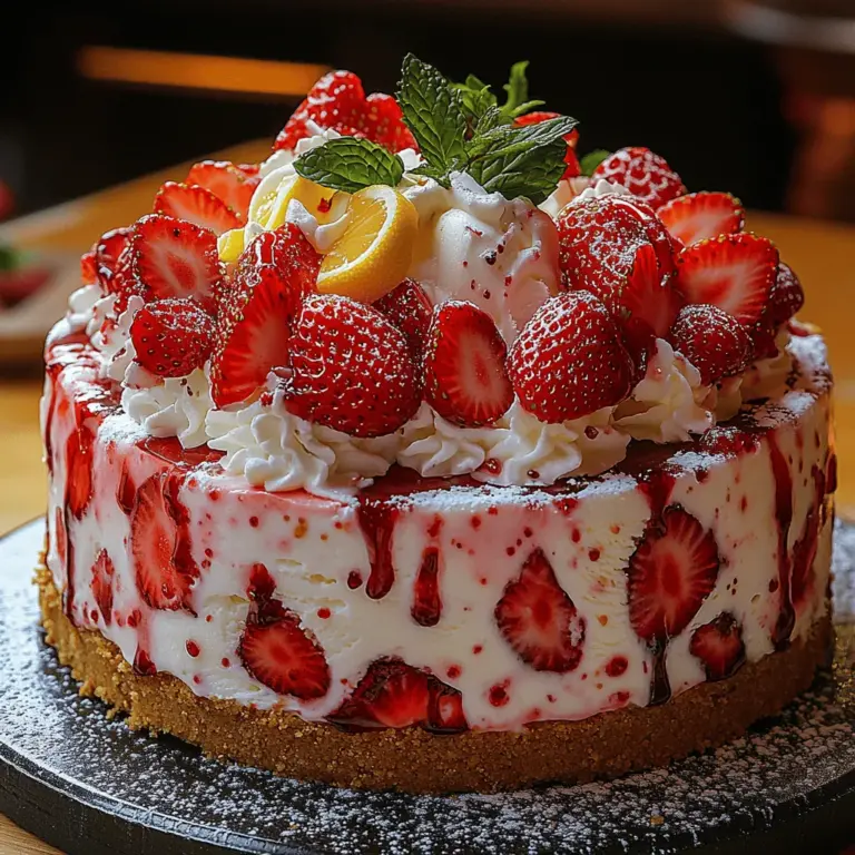 As the warm sun begins to shine and summer days stretch longer, nothing quite satisfies like a slice of homemade Strawberry Dream Ice Cream Cake. This delightful dessert is not only a visual treat but also a delicious way to celebrate the best of the season’s offerings. Combining the luscious flavors of strawberry and vanilla ice creams with the crunch of a graham cracker crust, this cake is perfect for summer gatherings, birthday parties, or any celebratory occasion.