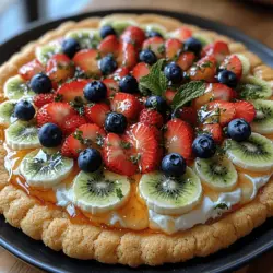 Dessert pizzas have rapidly gained popularity, transforming the traditional concept of pizza into a sweet treat that appeals to all ages. These delightful concoctions allow for endless creativity, turning classic flavors into bite-sized experiences. Among the myriad of dessert options, the Fruity Greek Yogurt Delight stands out as a healthy, vibrant choice that not only satisfies your sweet tooth but also nourishes your body. This recipe marries the creamy richness of Greek yogurt with a colorful array of fresh fruits, creating a dessert that is as visually appealing as it is delicious.