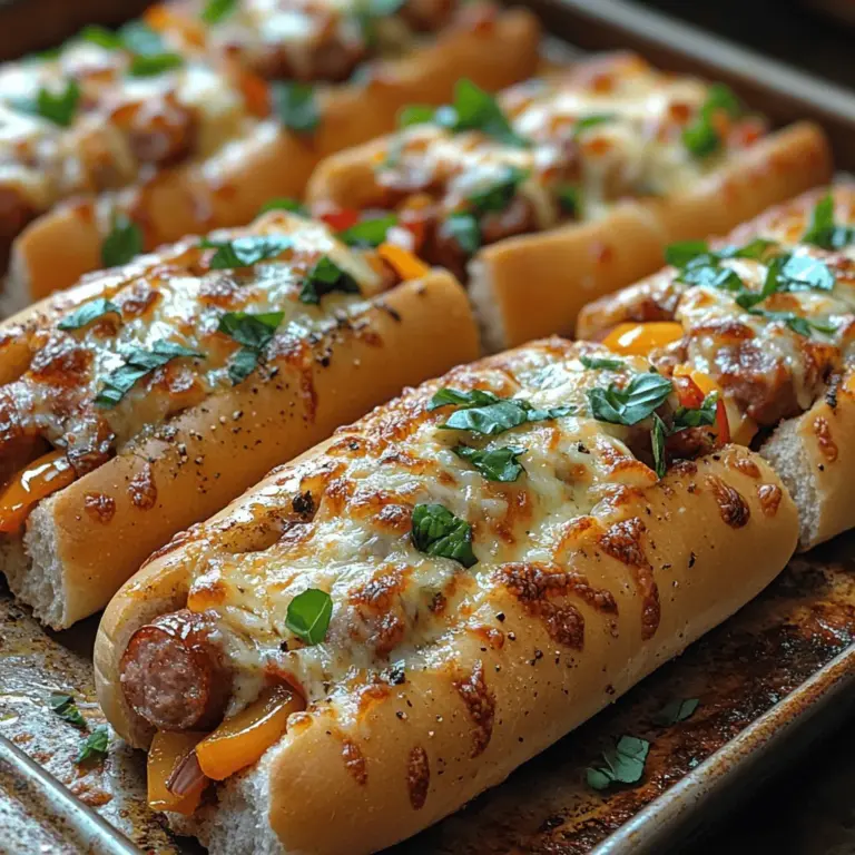 When it comes to comfort food, few dishes can rival the warmth and satisfaction of a cheesy sausage and pepper hoagie bake. This recipe encapsulates the essence of cozy family meals, offering a delightful blend of savory Italian sausage, colorful bell peppers, and gooey cheese, all nestled within soft hoagie rolls. The allure of this dish lies not only in its mouthwatering flavors but also in its versatility. With simple yet hearty ingredients, you can easily customize this dish to suit your family's preferences, making it a perfect choice for any occasion, from casual weeknight dinners to gatherings with friends.