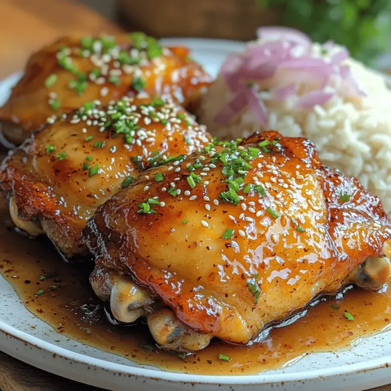 If you’re looking for a dish that effortlessly blends sweetness with savoriness, look no further than Honey Garlic Chicken. This delectable recipe is a culinary masterpiece that combines juicy chicken thighs with a luscious sauce made from honey, soy sauce, garlic, and ginger. The result is a dish that tantalizes your taste buds and leaves you craving more. Whether you’re preparing dinner for your family, hosting a gathering with friends, or simply want to treat yourself to something special, Honey Garlic Chicken is an excellent choice that can elevate any occasion.