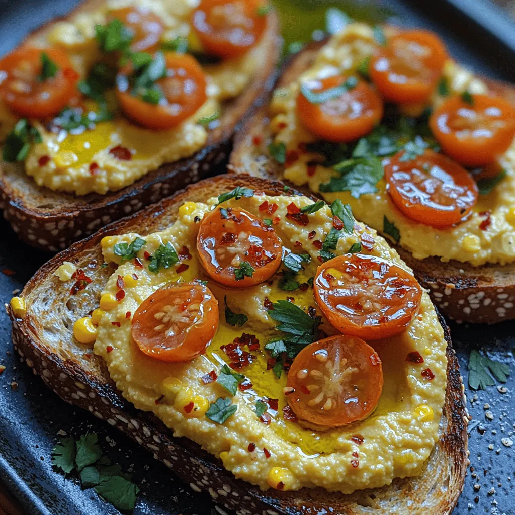 In the realm of healthy, plant-based meals, Sweet Corn Hummus Toast has emerged as a delightful favorite. This dish combines the creamy, rich texture of hummus with the sweetness of corn, transforming a simple toast into a vibrant and nutritious delight. Not only is it visually appealing, but it also offers a balanced array of flavors and nutrients, making it a perfect addition to your breakfast, brunch, or even as a light snack.