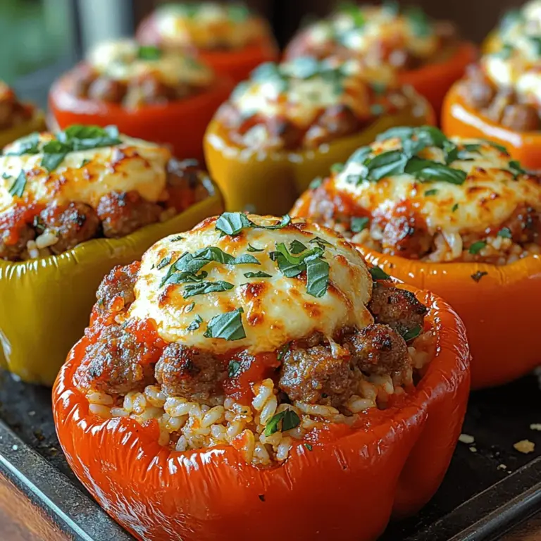Stuffed peppers have a rich history in Italian cuisine, symbolizing resourcefulness and a way to utilize leftover ingredients. Traditionally, this dish has been a staple in many Italian households, where families would gather around the table to enjoy hearty meals made from fresh, wholesome produce. The cultural significance of stuffed peppers lies not only in their deliciousness but also in their ability to bring people together, fostering a sense of community and warmth.