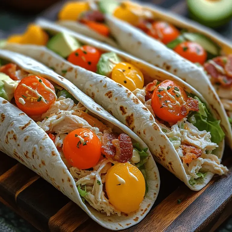 To create the perfect Crispy Delight BLT Chicken Salad Wraps, it’s essential to understand the key ingredients and their benefits. Each component of this recipe plays a crucial role in ensuring that your wraps are not only delicious but also nutritious.