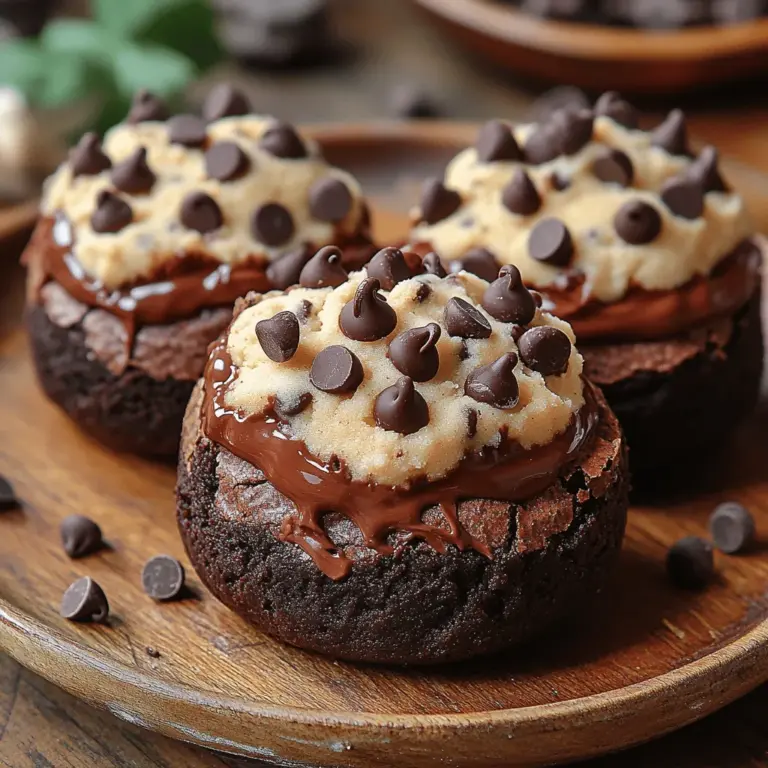 Dessert lovers, rejoice! If you’ve ever found yourself torn between indulging in a rich, fudgy brownie or a sweet, satisfying cookie, we have the perfect solution for you: Chocolate Chip Cookie Dough Brownie Bombs. This delightful treat brings together the best of both worlds, marrying the intense chocolate flavor of brownies with the nostalgic taste of cookie dough. As dessert mashups continue to take the culinary world by storm, these brownie bombs stand out as a particularly indulgent offering that is sure to impress at any gathering or satisfy a personal craving.