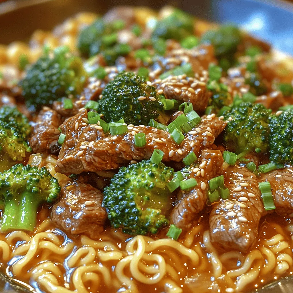 The success of any stir fry lies in the quality of its ingredients. In our Savory Beef & Broccoli Ramen Stir Fry, the spotlight shines on a few key components that elevate the dish's overall taste and texture. Let’s explore these essential ingredients that come together to create a harmonious and delicious meal.