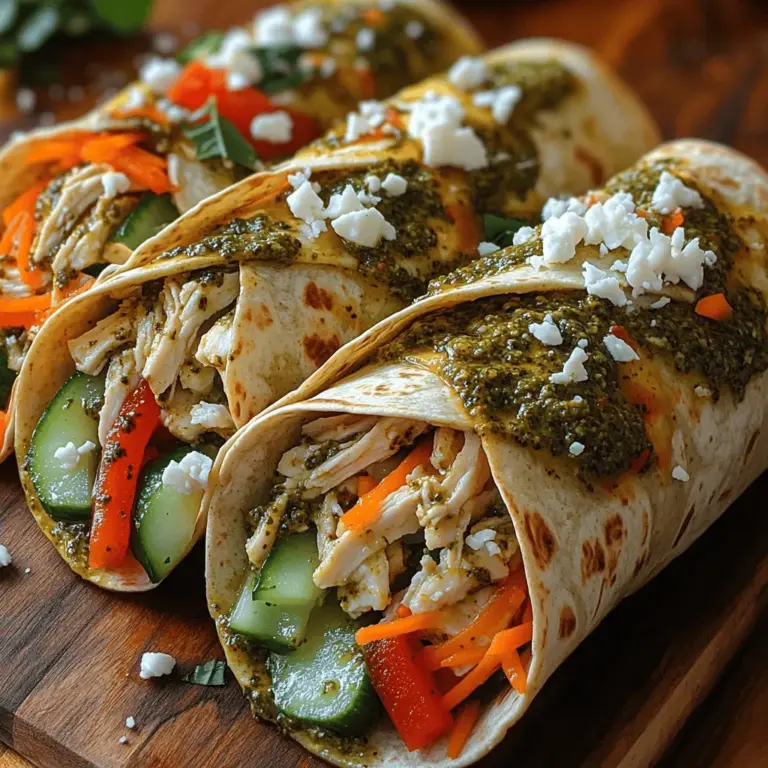 To create the best Pesto Chicken and Veggie Wraps, it’s essential to understand the core components that contribute to their delicious flavor and nutritional value. Each ingredient plays a significant role, and together they create a harmonious blend of taste and health benefits.