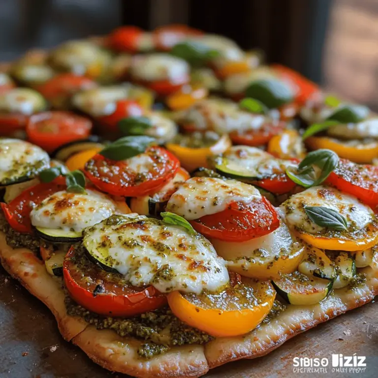 In recent years, flatbreads have surged in popularity, becoming a staple in modern cuisine across various cultures. Their versatility makes them the perfect canvas for a multitude of toppings, from savory to sweet, and everything in between. Whether served as an appetizer, a light lunch, or a satisfying dinner, flatbreads can cater to a wide array of taste preferences and dietary needs. The Basil Pesto Veggie Flatbread is a shining example of this versatility, marrying fresh ingredients with homemade basil pesto to create a nutritious and flavorful meal.