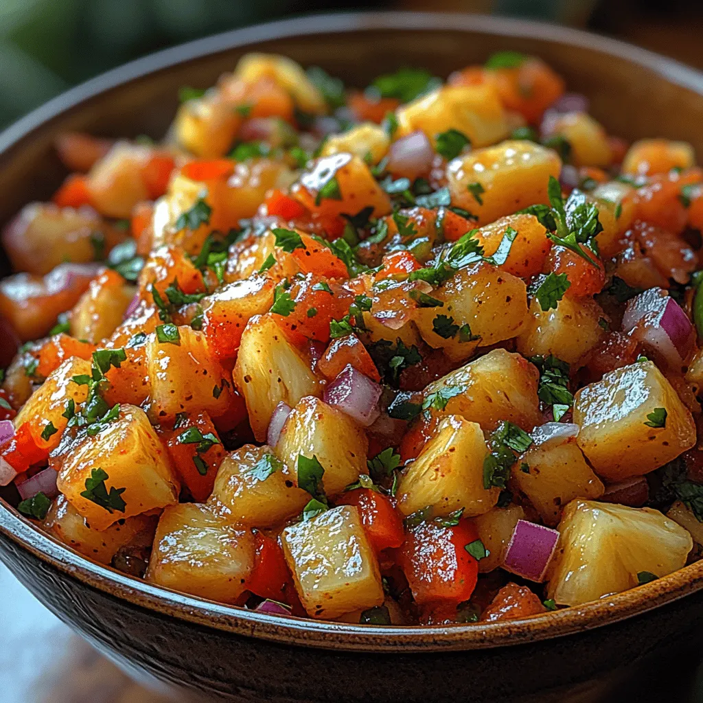 To create an unforgettable Tropical Pineapple Salsa, it’s essential to understand the role of each ingredient. Each component contributes uniquely to the overall flavor profile, making it crucial to select high-quality, fresh ingredients that will shine in this dish.